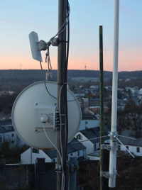 Antenneninstallation der Amateurfunkgruppe