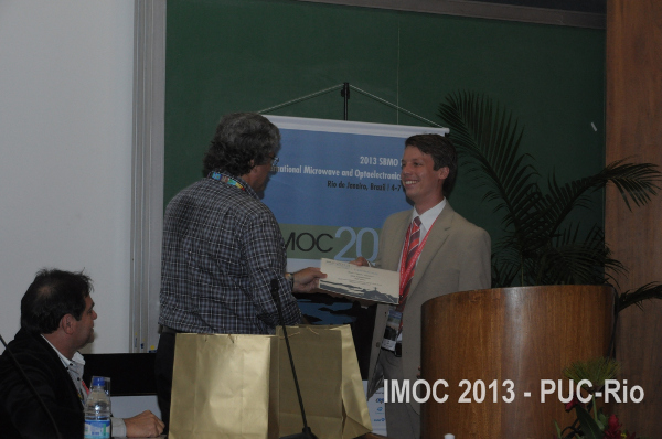 Best Paper Award Oral Presentation IMOC 2013