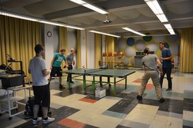 Tischtennis im Seminarraum